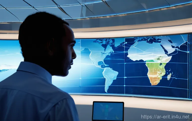 에리트레아와 IT 산업 - "Eritrea's Digital Gateway and Data Center Hub"**
    Visualize a futuristic, wide-angle shot of Eri...