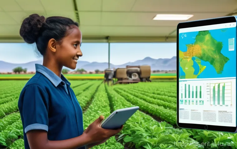 에리트레아와 IT 산업 - "Eritrea's Digital Gateway and Data Center Hub"**
    Visualize a futuristic, wide-angle shot of Eri...