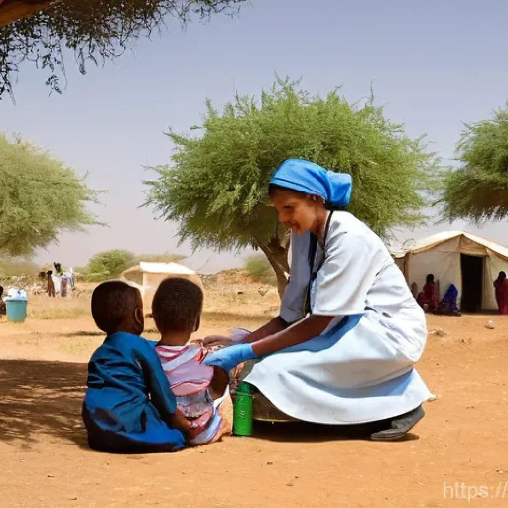 에리트레아 NGO 활동 - **Prompt 1: Mobile Healthcare in a Remote Eritrean Village**
    "A heartwarming scene in a remote E...