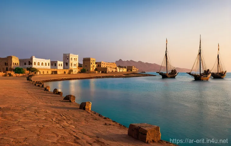 에리트레아 정치 체제 - **Prompt: "The Enduring Spirit of Eritrea: Ancient Massawa Coastal Scene"**

    A captivating, phot...