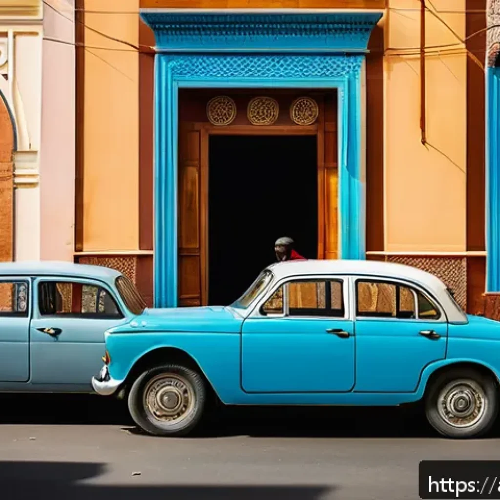 아스마라 도시의 역사 - A vibrant street scene in Asmara showcasing a harmonious blend of Italian colonial architecture and ...